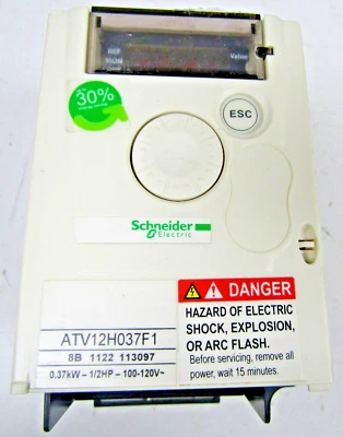 🔥NUEVO TELEMECANIQUE ALTIVAR 1/2 HP VARIADOR VELOCIDAD 240 VAC 3Ø ATV12H037F1 Foto 1 de 4