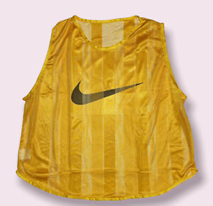 Nike, 10 Training BIB Team Pinnies Scrimmage Vest Soccer Football, YELLOW, ADULT