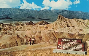 Death Valley Zabriski Point National Park CA California Vintage Postcard - Picture 1 of 2