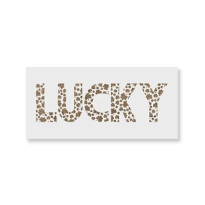Plantilla Lucky Shamrocks - plantillas Mylar duraderas y reutilizables - Imagen 1 de 5