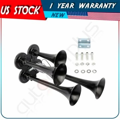 Kit de bocina de aire tren trompeta súper fuerte 135db camión para Ford Chevy Ram Toyota Foto 1 de 4