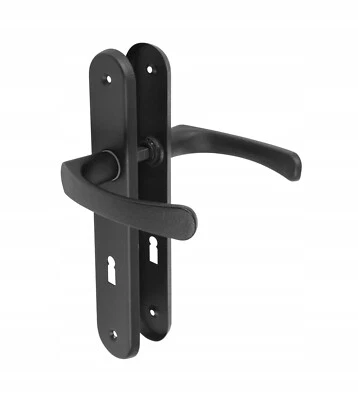 BLUEN Türdrücker 72mm 90mm Türgriff SCHWARZ Türbeschlag Drückergarnitur Türklinke BB