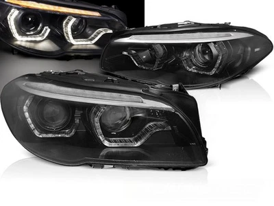 Xenon Scheinwerfer DRL LED Tagfahrlicht für BMW 5er F10 F11 Schwarz 10-13 B-Ware - Bild 1 von 4