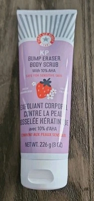 First Aid Beauty KP Bump Eraser Body Scrub W/ 10% AHA Fresh Strawberry ~ 8 oz - Image 1 of 2
