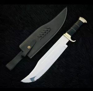 Custom Handmade Carbonstahl Klinge Survival Bowie Messer - Jagdmesser Camping - Bild 1 von 6