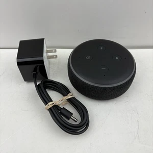Amazon Echo Dot 3rd Generation Smart Speaker Charcoal C78MP8 W/ OEM Power Cord - Picture 1 of 9