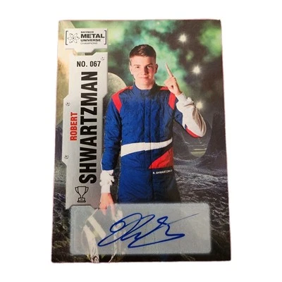 2022 Skybox Metal Universe Champions #67 Robert Shwartzman AUTOGRAPH F1 INDY 500 - Image 1 of 2