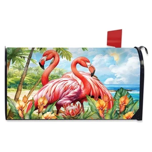 Briarwood Lane Flamingo Pair Oversized Mailbox Cover - Picture 1 of 3