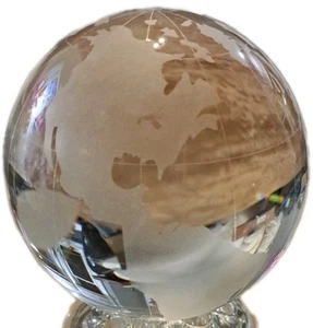 Giant 4" Globe Earth Marble/Paperweight - Picture 1 of 5