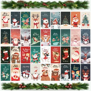 36 Teile Weihnachtsgrußkarten Sortiment mit Umschlägen Frohe Feiertage Karten - Bild 1 von 6