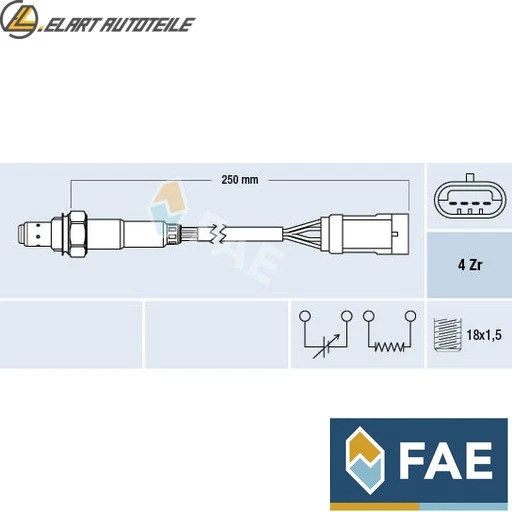 SONDA LAMBDA 77151 PER RENAULT LOGAN/I CLIO/SYMBOL THALIA MEGANE/Grandtour 1.4L  - Immagine 1 di 4