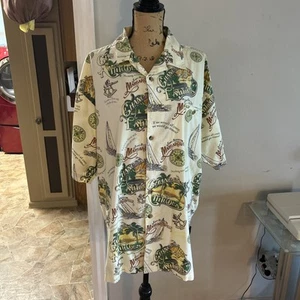 Jimmy Buffet Margaritaville Changes In Latitudes Hawaiian Camp Shirt Men Sz Xxl - Picture 1 of 4