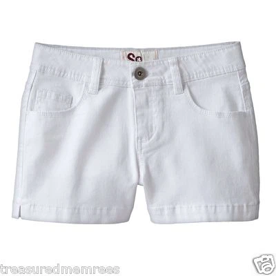 Pantalones Cortos de Sarga de Colores Marca SO ~ Talla 8 1/2 ~ Blanco ~ Nuevos Con Etiquetas Precio de Venta sugerido por el fabricante $26.00 Foto 1 de 4