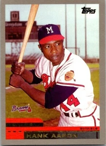 2000 Topps #2 Hank Aaron BASEBALL Milwaukee Braves - Picture 1 of 1