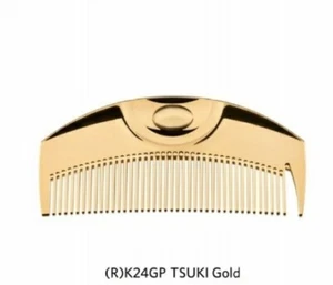 Nuevo peine de pelo Tsuki LOVECHROME R dorado 24K K24GP - Elegante diseño japonés TSUKI - Imagen 1 de 10