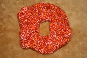 Scrunch-Ups HAIR SCRUNCHIES - Orange & Red Animal Print - Picture 1 of 2