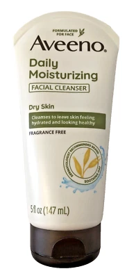 Limpiador facial hidratante diario Aveeno para piel seca con avena 5 oz caducidad 12/2025 Foto 1 de 4