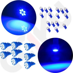 T5 & T10 Blue LED Instrument Panel Cluster Gauge Light Lamps Kits For GMC Jimmy - Picture 1 of 12