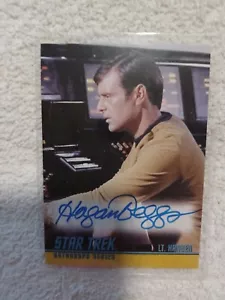 STAR TREK TOS 40th ANNIVERSARY AUTOGRAPH HAGAN BEGGS AS LT. HANSEN A201 - Picture 1 of 2