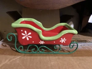 Christmas Ceramic Sleigh - Picture 1 of 3