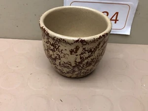 ROSEVILLE RRP Small Pottery KITCHEN CROCK spongeware - Picture 1 of 11