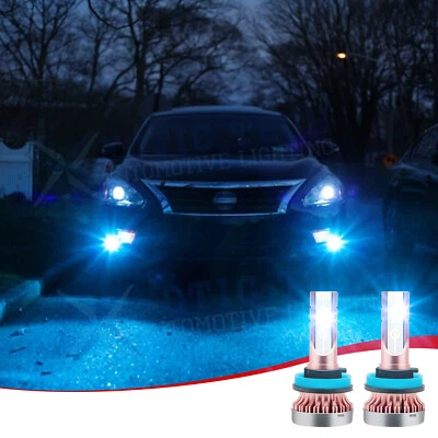 For Nissan Altima Maxima Rogue Sentra Titan LED Fog Light Bulbs 8000K Ice Blue - Image 1 of 4