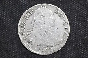 Mexico - Spanish Colonial 1800 Mo FM 8 Reales Silver Coin ( Wt : 26.33 g ) C21 - Picture 1 of 7