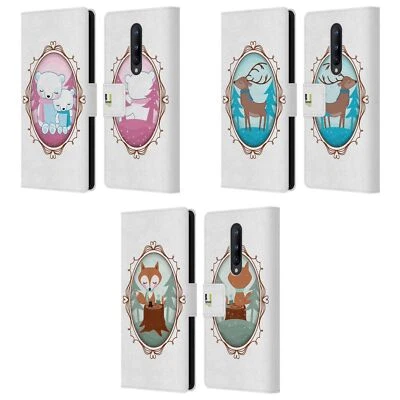 HEAD CASE DESIGNS WINTER ANIMALS LEATHER BOOK WALLET CASE FOR ONEPLUS PHONES - Image 1 of 4