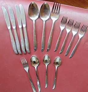 16er Set Oneida TWIN STAR Edelstahl Besteck Löffel Gabeln Messer Servieren - Bild 1 von 6