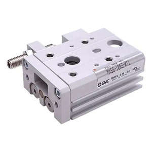 SMC MXS6-10AS-X11 Slide Table, ø6mm Bore, 10mm Stroke, 0.15-0.7MPa, M3x0.5 Ports - Picture 1 of 8