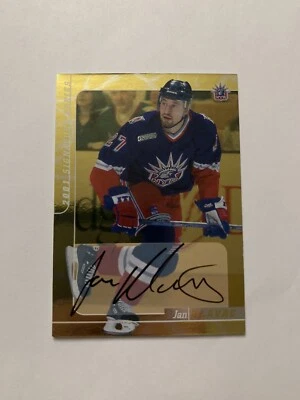 2000-01 ITG Be A Player Signature Series Gold SP Jan Hlavac #147 Autograph NHL - Image 1 of 2