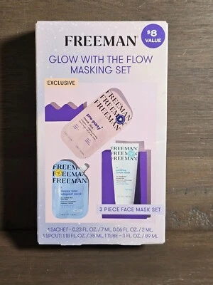 Freeman Glow With The Flow 3-Piece Masking Set Mask Duo Sleepy Mask Cream Mask - Image 1 of 2