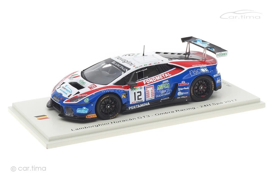 Lamborghini Huracán GT3 24h Spa 2017 Beretta/Gattuso/Piccini Spark 1 43 SB295