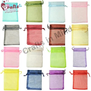 LUJO Bolsas de Regalo de Organza Bolsas de Joyería para Boda, Navidad, Fiesta Caramelos Favor - Imagen 1 de 21