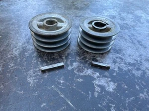 Vintage Walker Turner 6” Jointer Cutter Head & Drive 3 Groove Pulleys - Picture 1 of 1