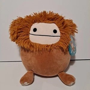 Squishmallows 8" Benny Big Foot Brown Plush Stuffed Animal NWT Yeti Kellytoy - Picture 1 of 7