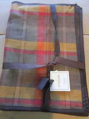 4 Williams Sonoma Harvest Plaid Linen Thanksgiving Fall placemats New w tags - Image 1 of 2
