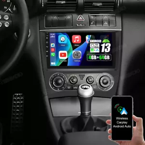 4+64G For Mercedes Benz C-Class CLC W203 Android 13 Car Radio Stereo GPS Sat Nav - Picture 1 of 18