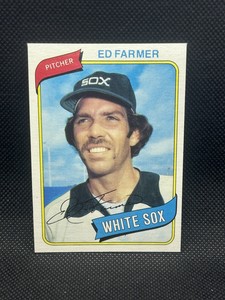 1980 Tops Pitcher Ed Farmer White Sox Baseball Card #702