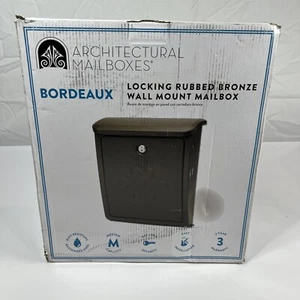 Architectural Mailboxes 2697 Bronze Bordeaux Wall Mounted Locking Mailbox - Picture 1 of 5