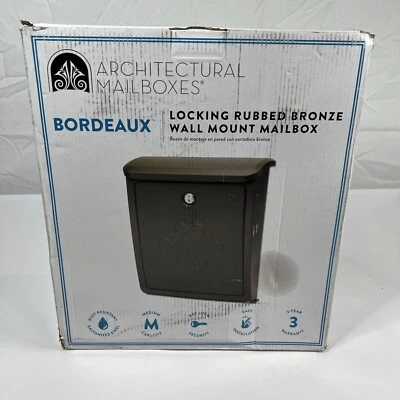 Architectural Mailboxes 2697 Bronze Bordeaux Wall Mounted Locking Mailbox - Image 1 of 4
