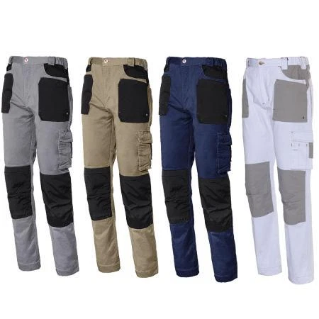 Pantaloni da lavoro Cotone 4 Stagioni Stretch Multitasche ISSA LINE 8730 estivi  - Immagine 1 di 4