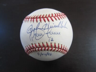 Roberto Alomar & John Hirschbeck Autograph Signed Auto Baseball PSA/DNA Ball - Image 1 of 3