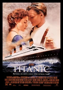 Titanic Leonardo Di Caprio Movie Poster Canvas Print Fridge Magnet 6x8 Large - Picture 1 of 2