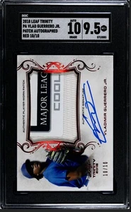 Vladimir Guerrero JR RC Auto RPA SGC 10 Pop 1 2018 Leaf Trinity Red #10/10 TOR - Picture 1 of 2