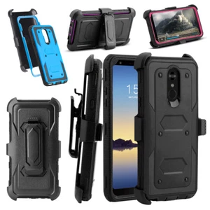 For LG Stylo 4/Stylo 5 Case Shockproof Rubber Holster Hard Armor With Clip Cover - Picture 1 of 29