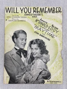 Vintage 1937  "Will You Remember Me (Sweetheart)"" Sheet Music - Picture 1 of 4