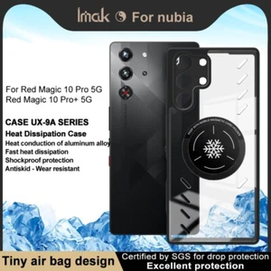 IMAK For ZTE nubia Red Magic 10s Pro, Soft Frame Heat Disspation Back Case Cover - Picture 1 of 10
