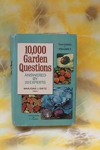 10,000 Garden Questions Marjorie Dietz, Third Edition Vol. 2, 1974, HC/ DJ - Picture 1 of 8