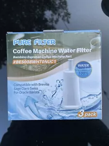 Pure Filter 3x Kaffeevollautomat Wasserfilter für Sage Claro Swiss Breville Oracle - Bild 1 von 2